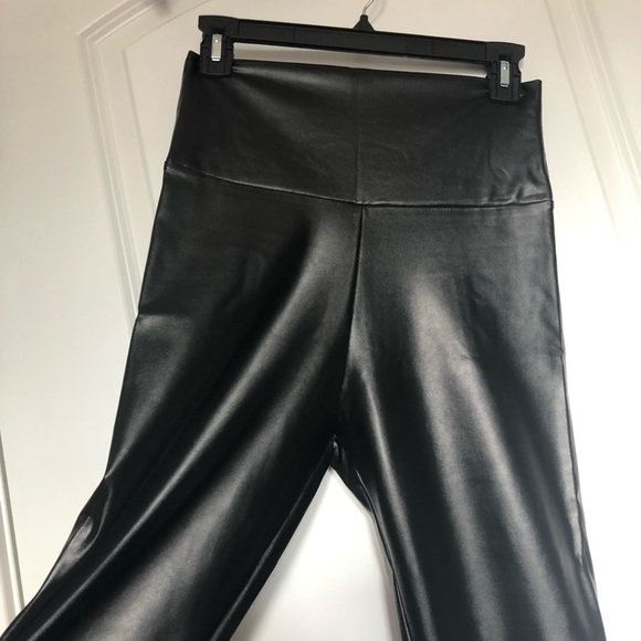 🆕High Waist Faux Leather Leggings Glossy - Picture 5 of 12